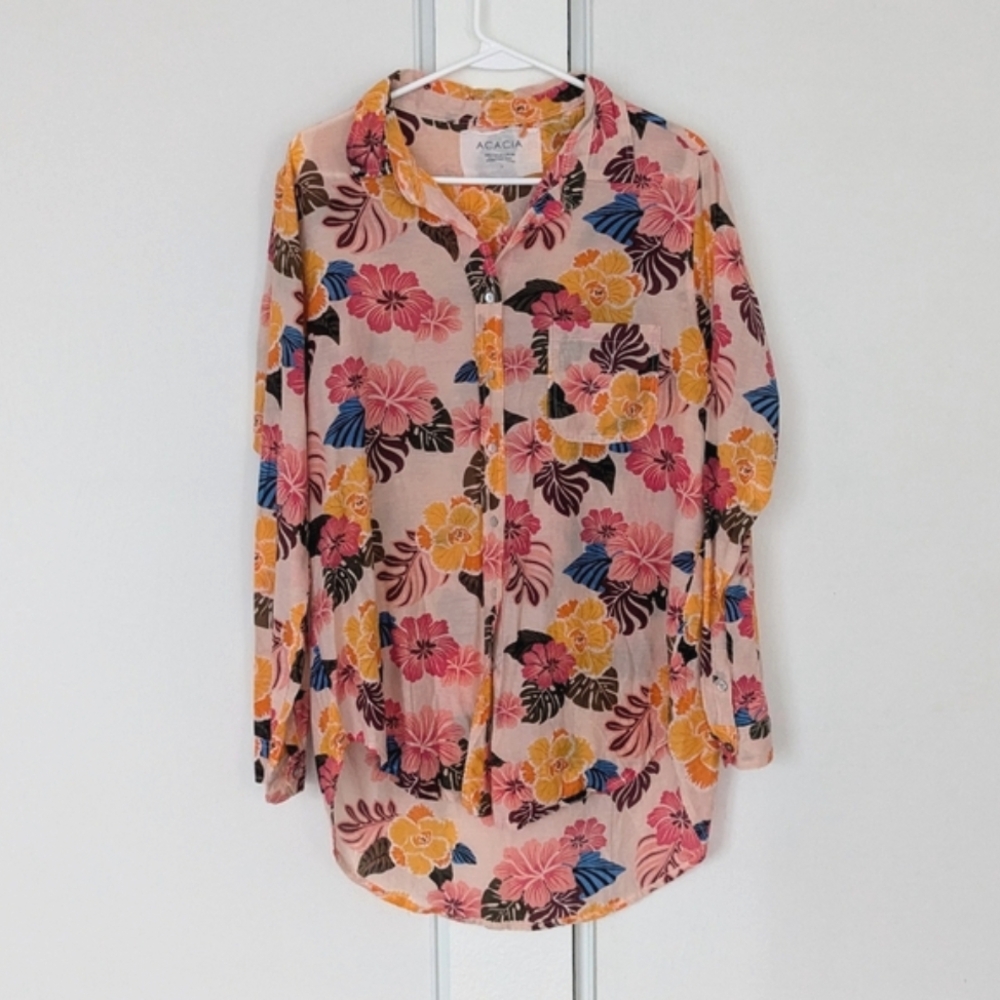 Acacia Milos Top Retro Paradise Small Cotton Silk